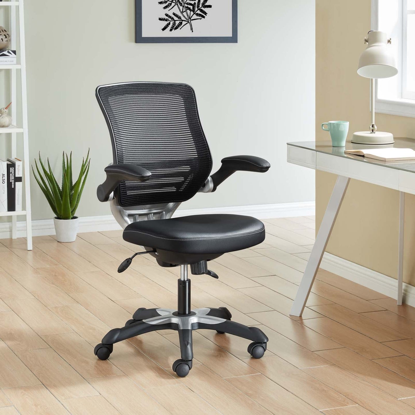 Edge Vinyl Office Chair Black EEI-595-BLK