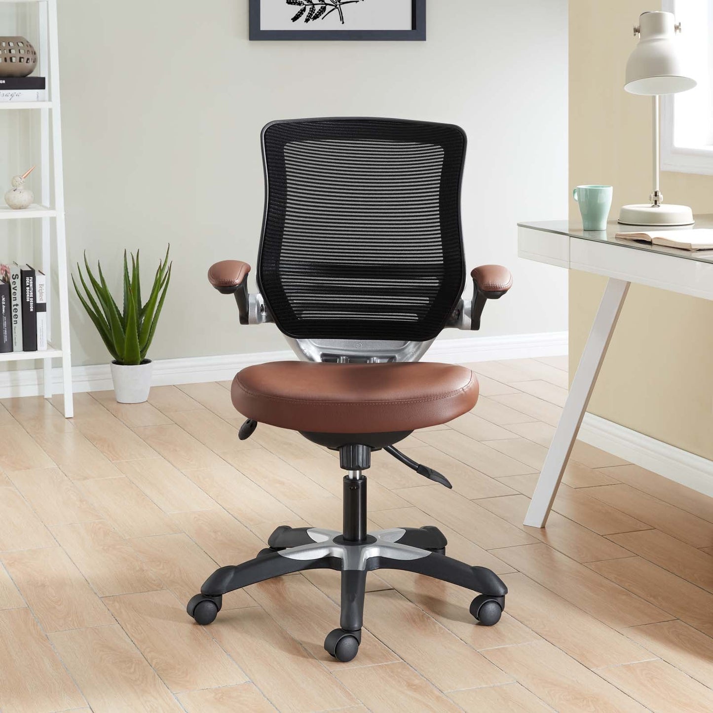 Edge Vinyl Office Chair Tan EEI-595-TAN