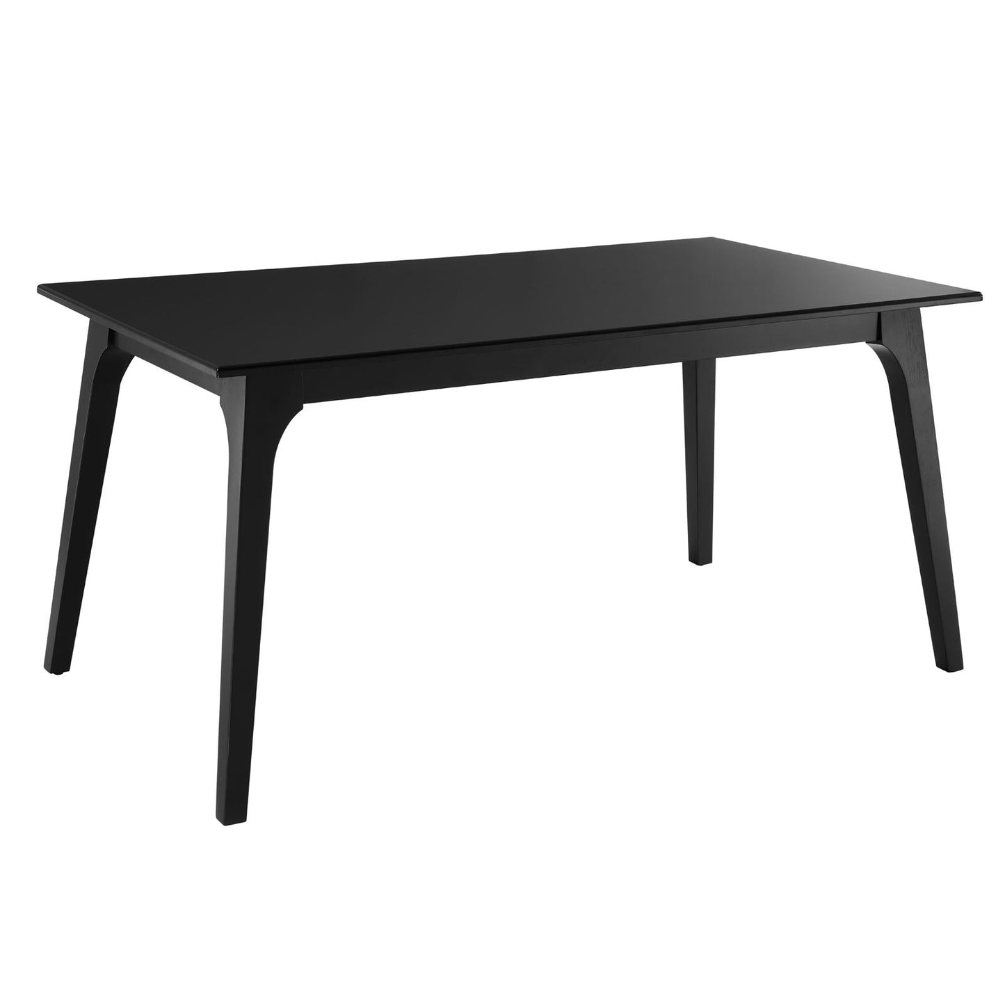 Juxtapose 63" Dining Table Black Black EEI-6017-BLK-BLK