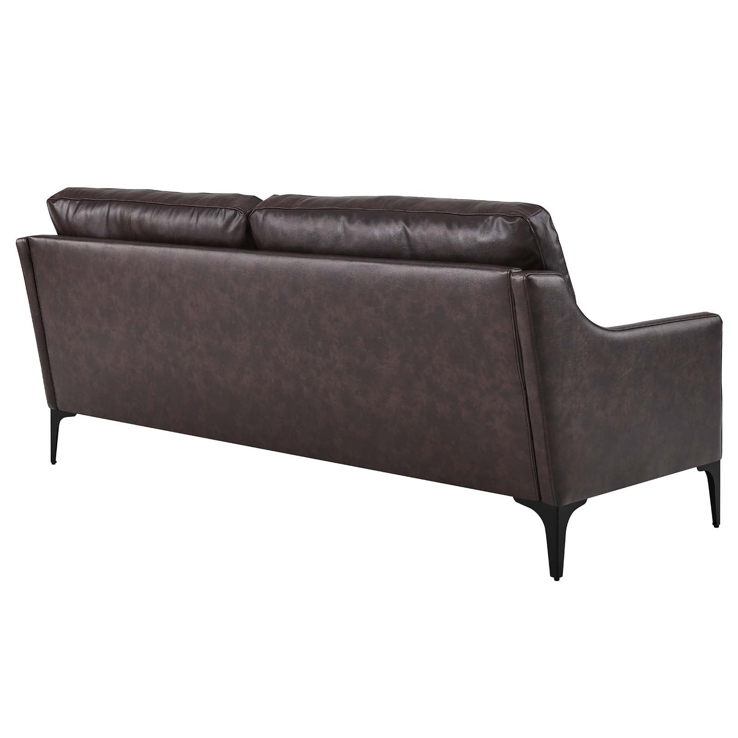 Corland Leather Sofa Brown EEI-6018-BRN