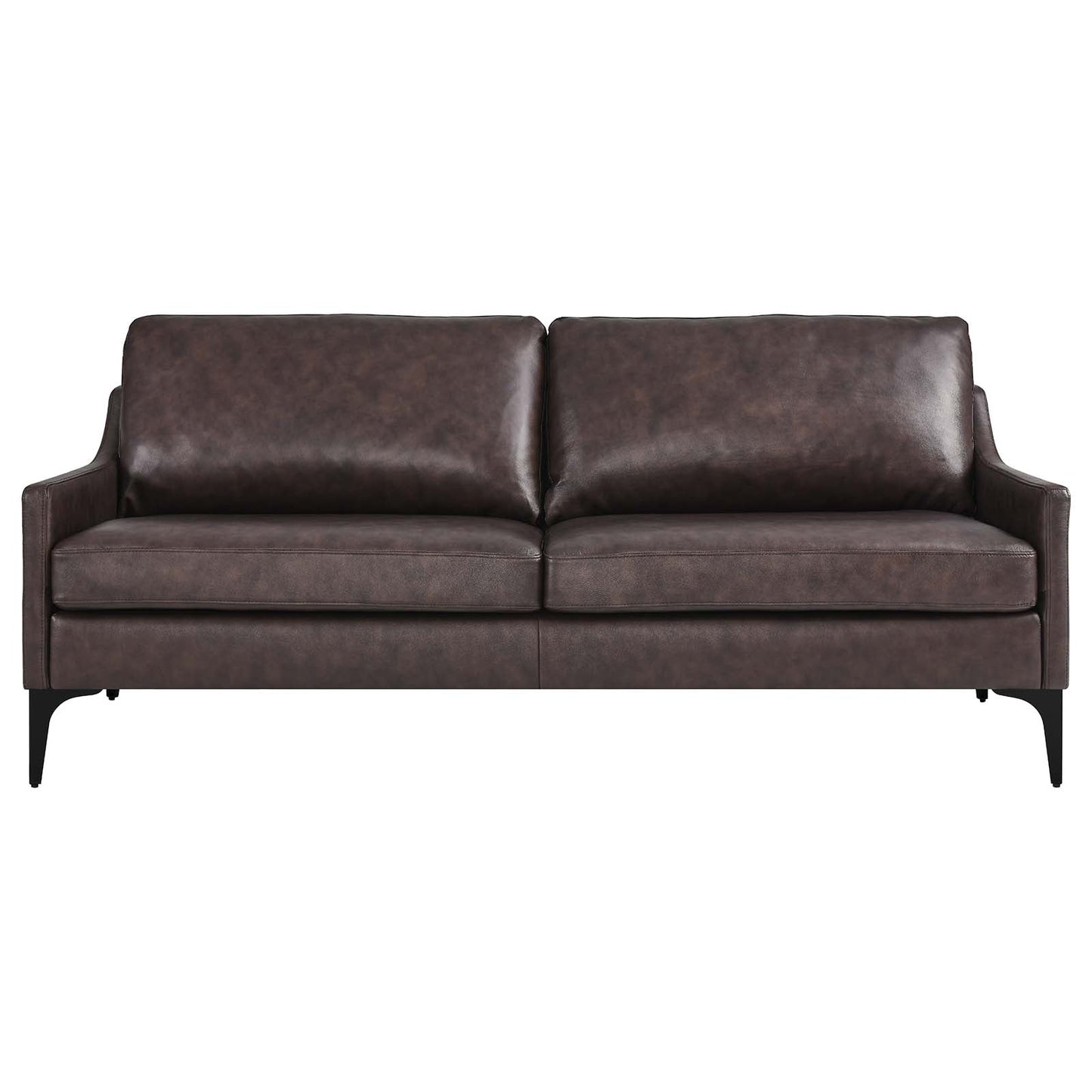 Corland Leather Sofa Brown EEI-6018-BRN