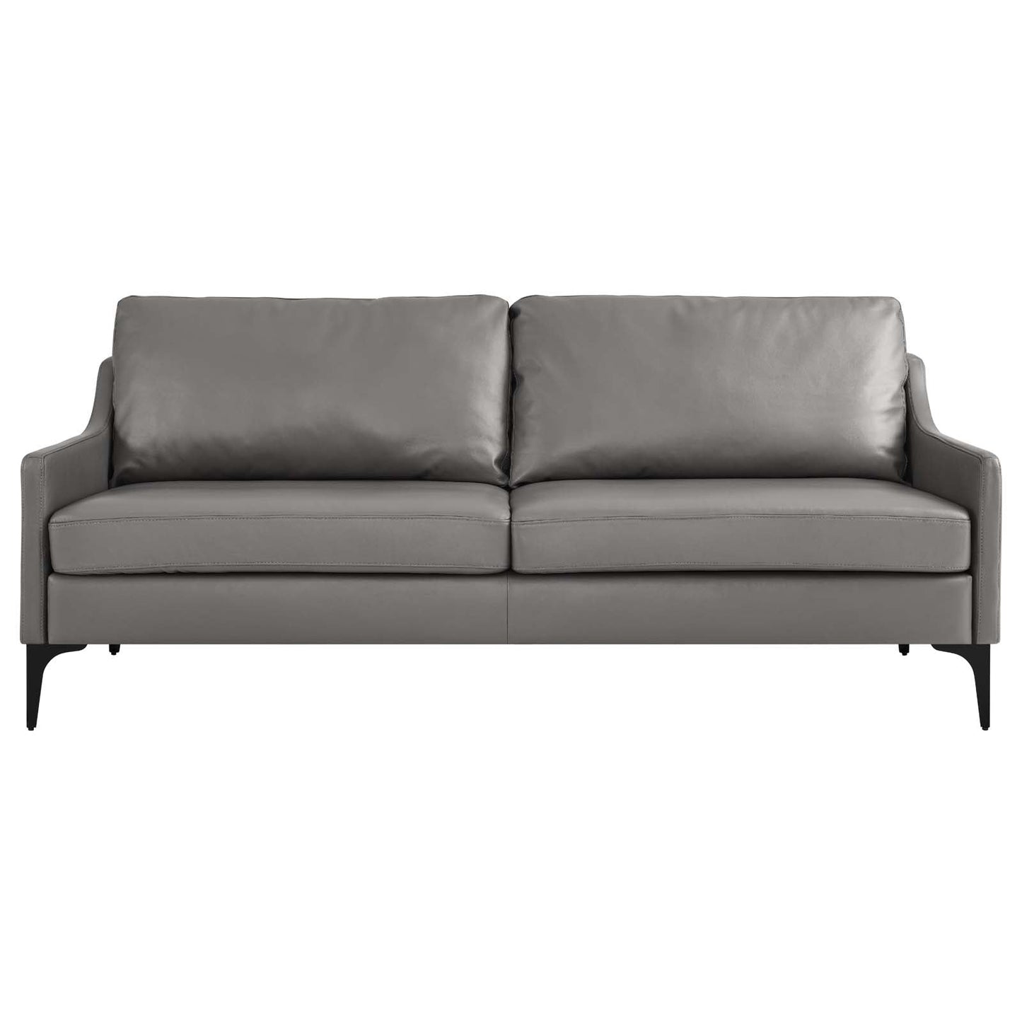 Corland Leather Sofa Gray EEI-6018-GRY