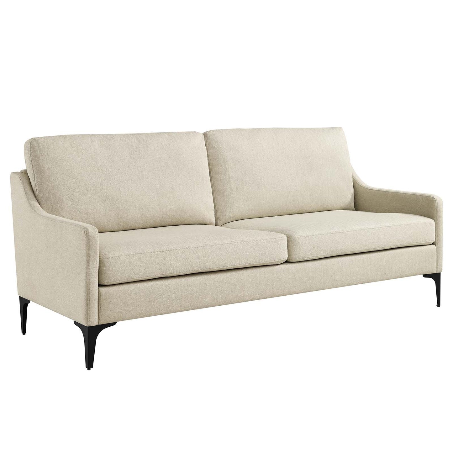 Corland Upholstered Fabric Sofa Beige EEI-6019-BEI