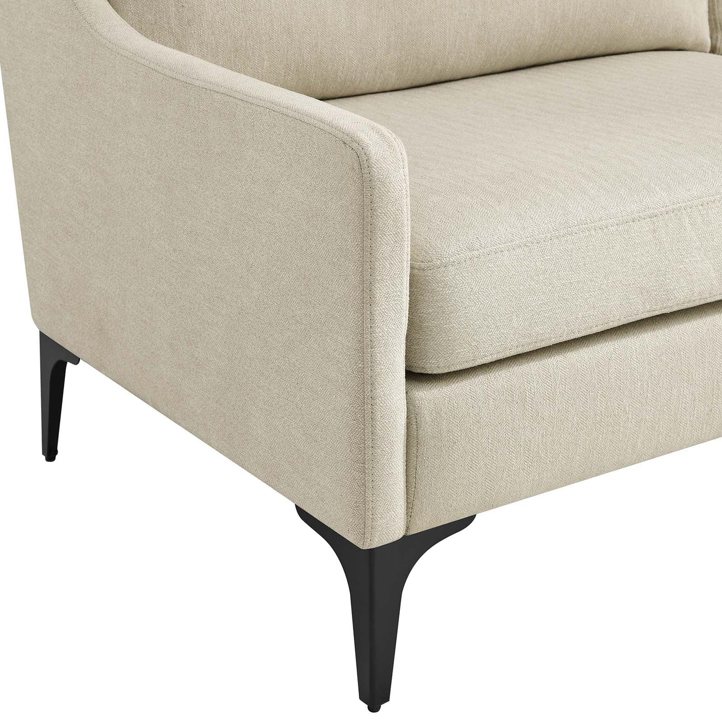 Corland Upholstered Fabric Sofa Beige EEI-6019-BEI