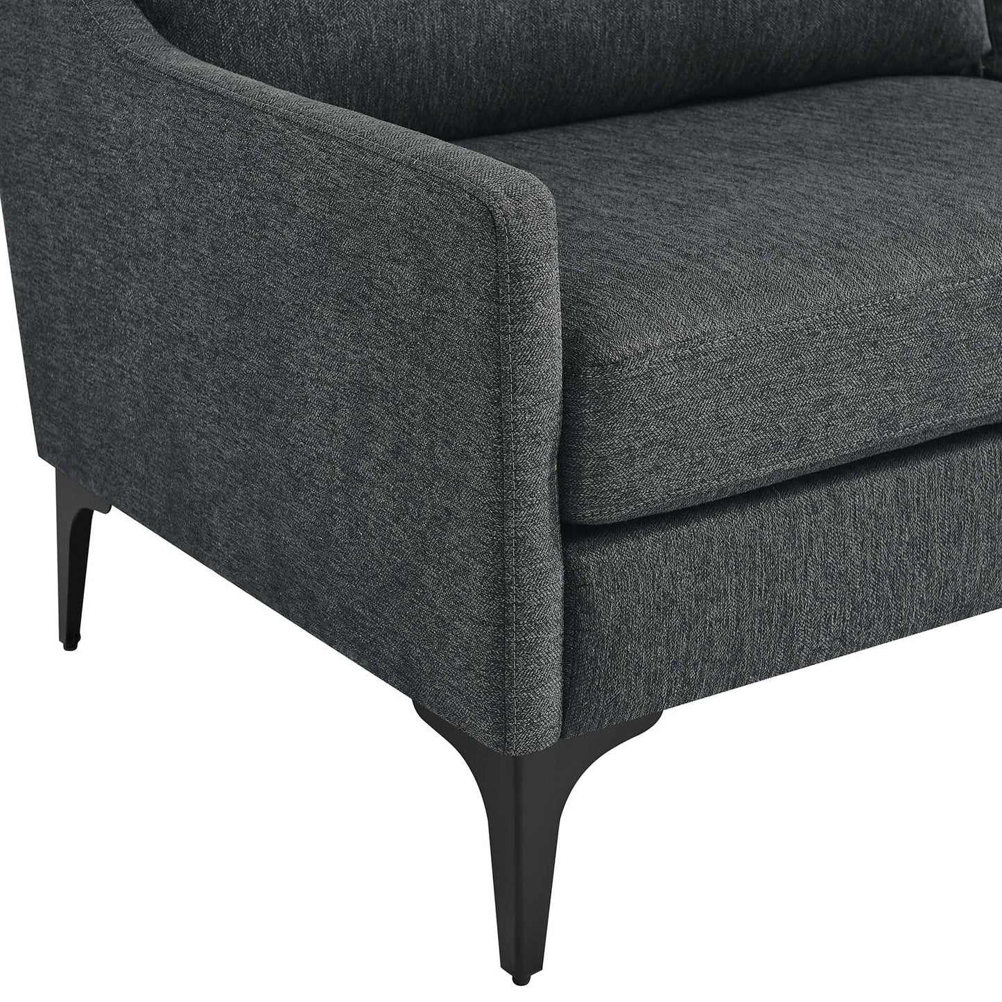 Corland Upholstered Fabric Sofa Charcoal EEI-6019-CHA