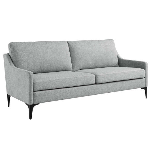 Corland Upholstered Fabric Sofa Light Gray EEI-6019-LGR