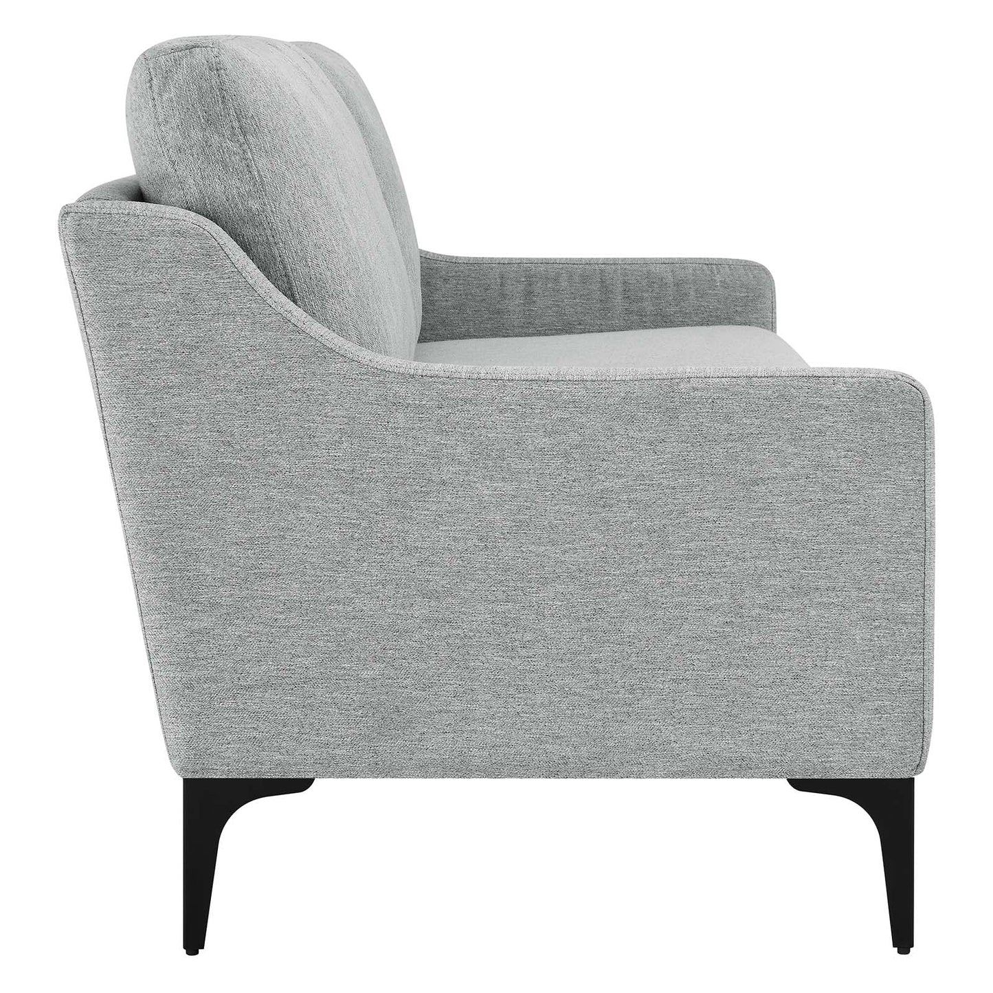 Corland Upholstered Fabric Sofa Light Gray EEI-6019-LGR