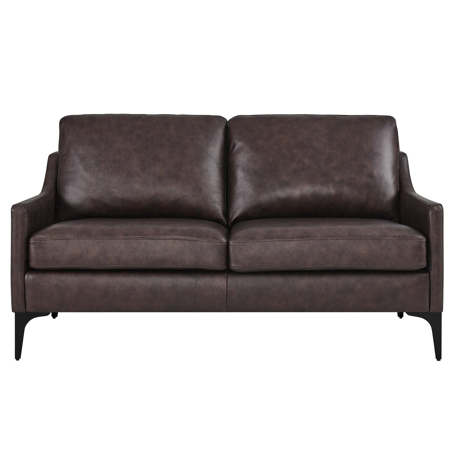 Corland Leather Loveseat Brown EEI-6020-BRN