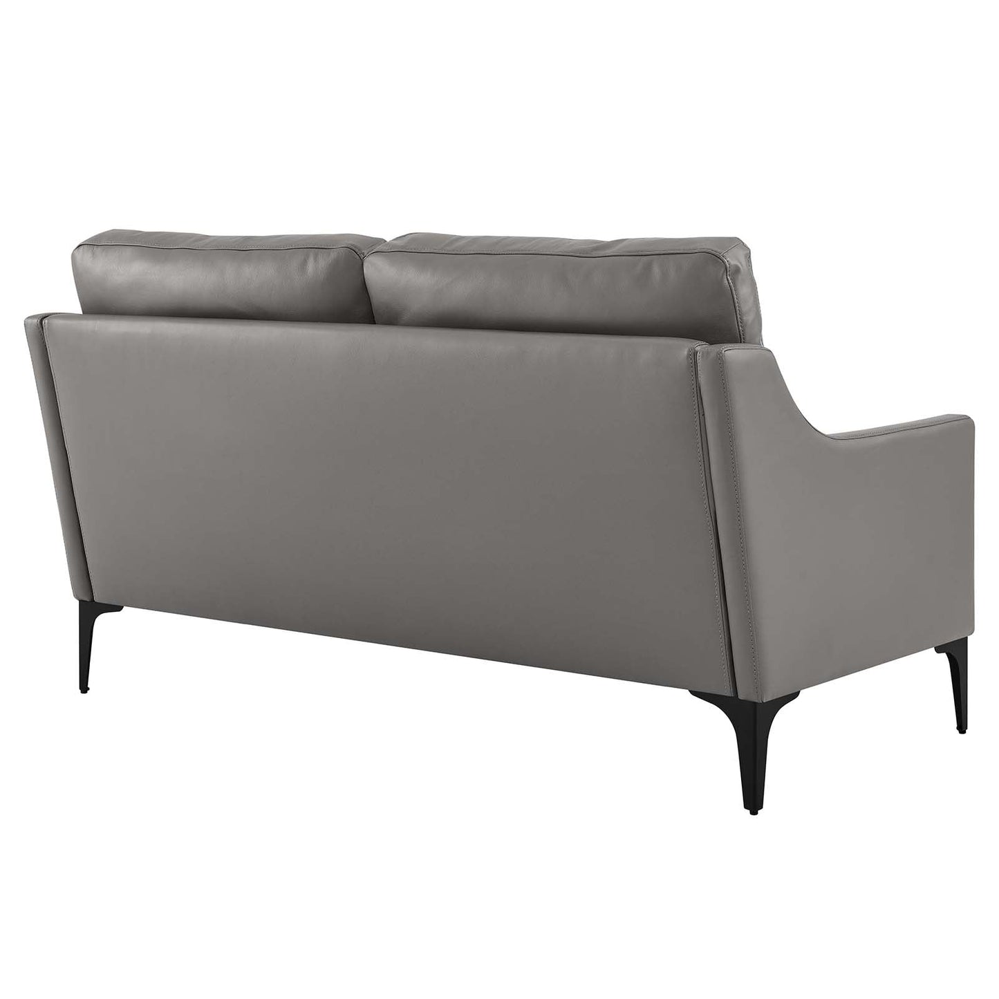 Corland Leather Loveseat Gray EEI-6020-GRY