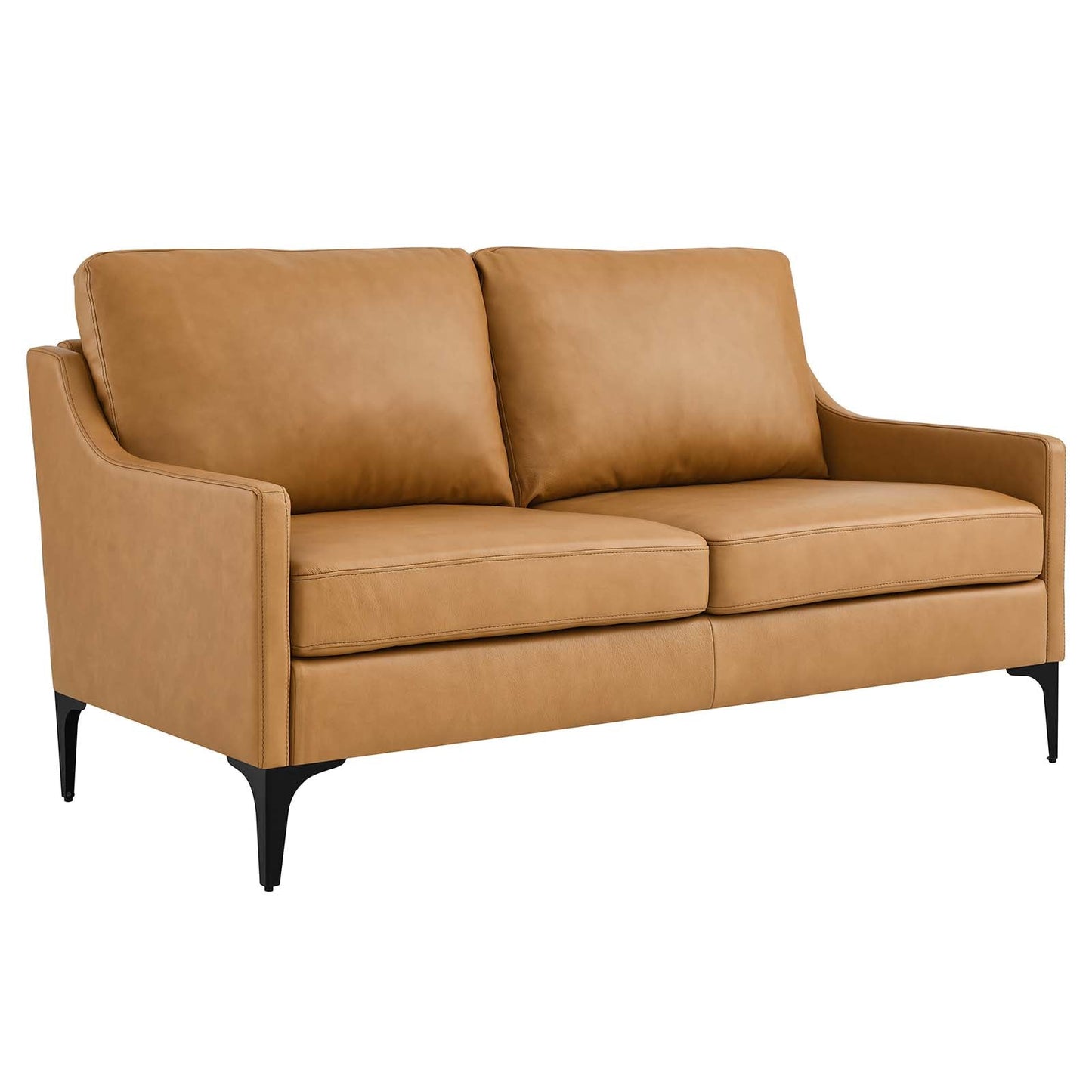 Corland Leather Loveseat Tan EEI-6020-TAN