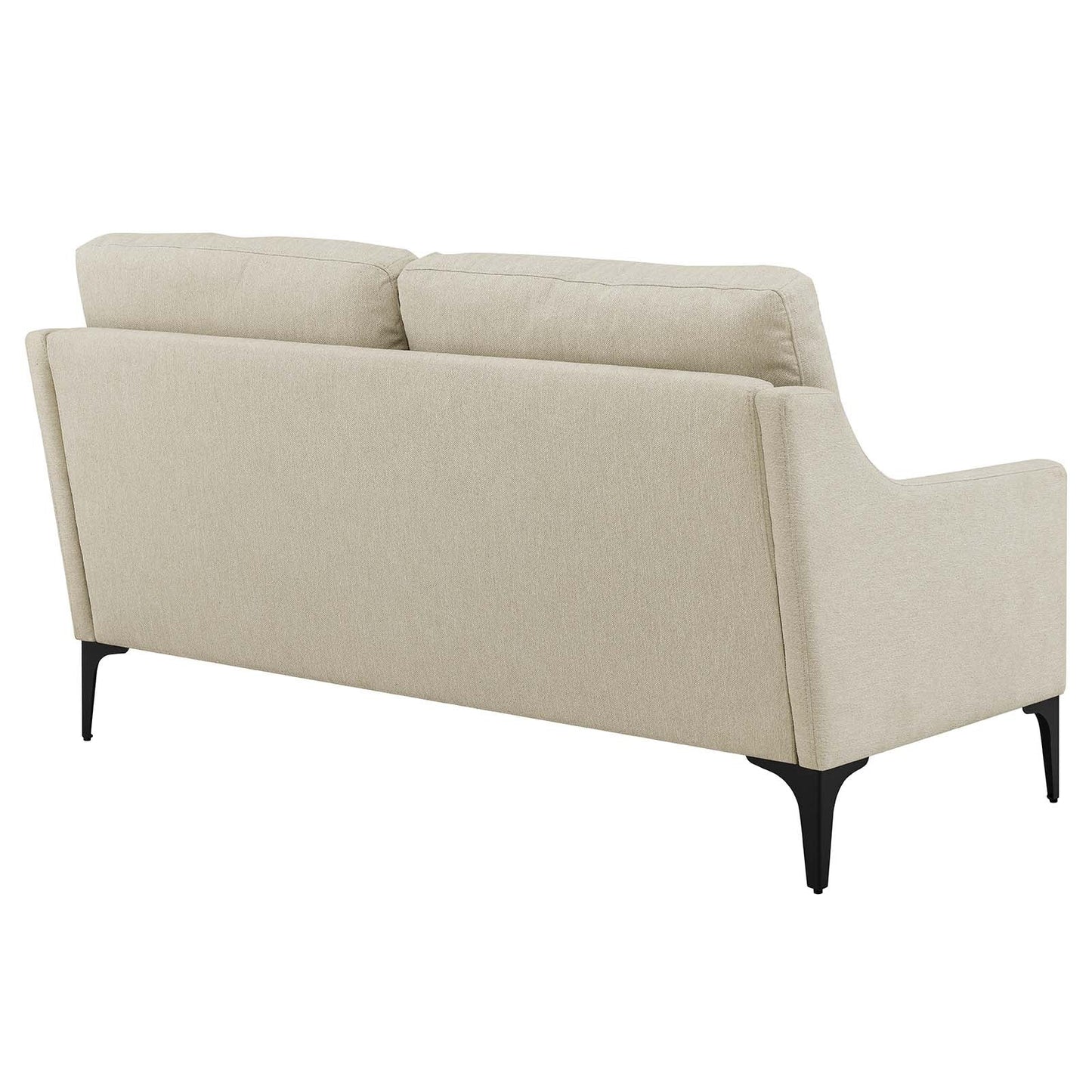 Corland Upholstered Fabric Loveseat Beige EEI-6021-BEI