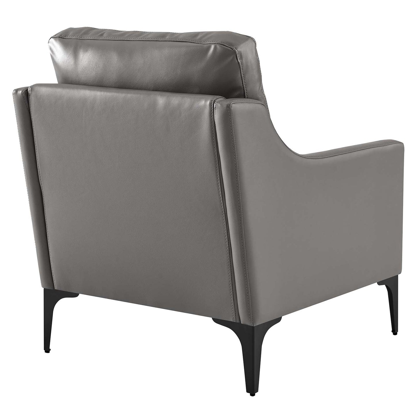 Corland Leather Armchair Gray EEI-6022-GRY