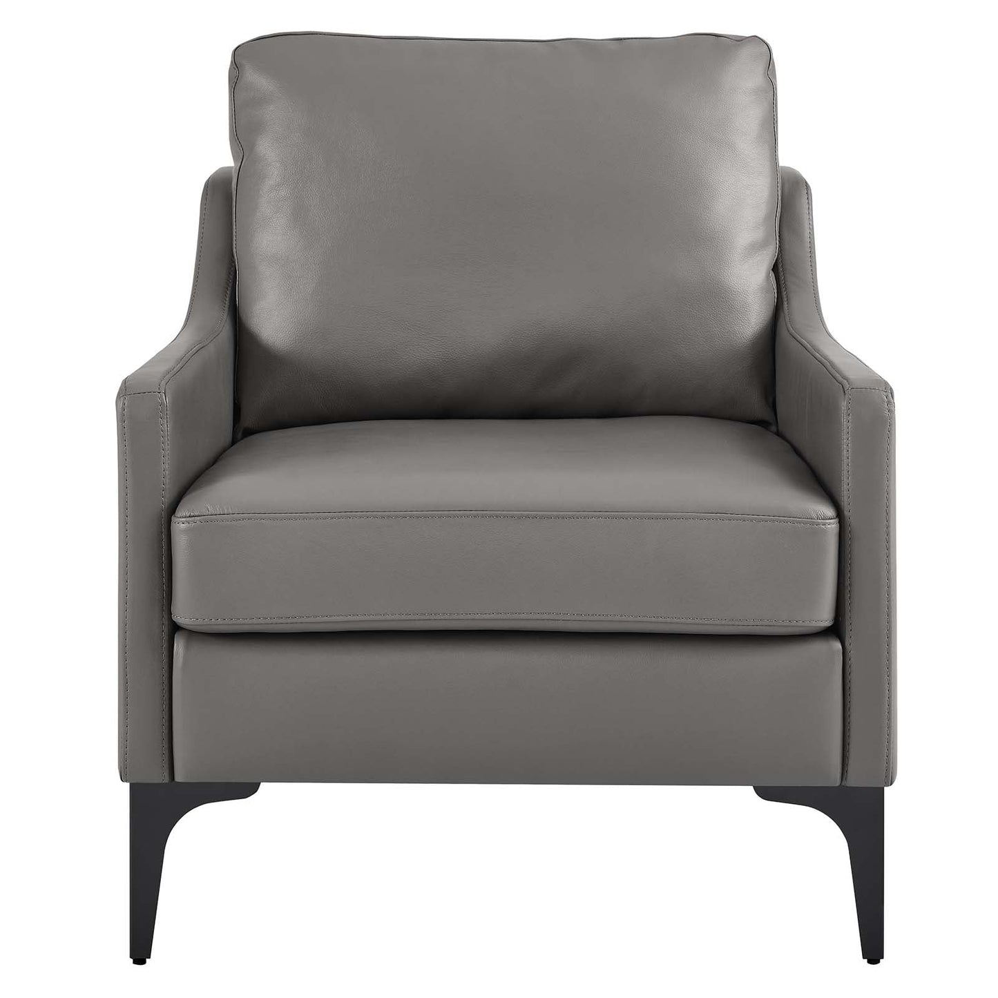 Corland Leather Armchair Gray EEI-6022-GRY