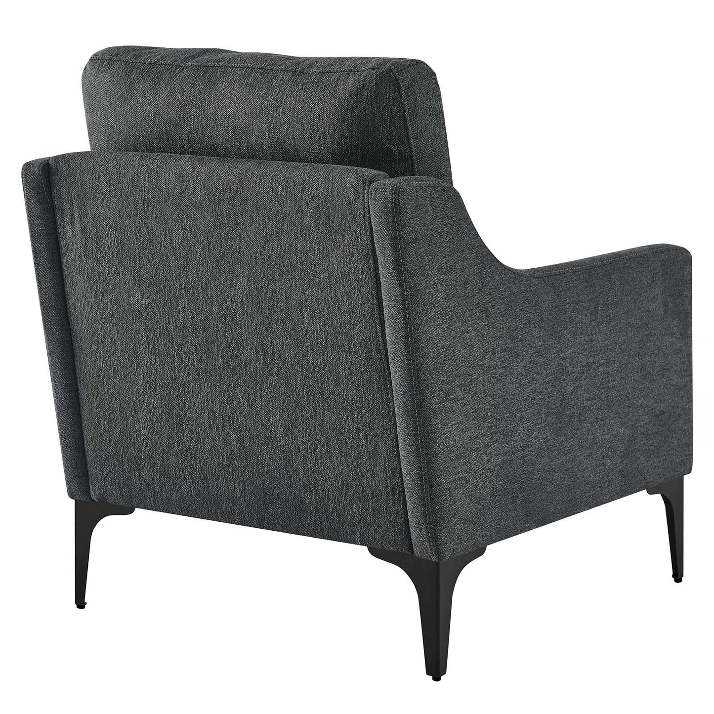 Corland Upholstered Fabric Armchair Charcoal EEI-6023-CHA