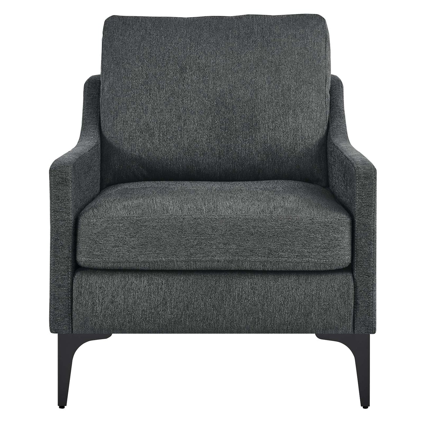 Corland Upholstered Fabric Armchair Charcoal EEI-6023-CHA