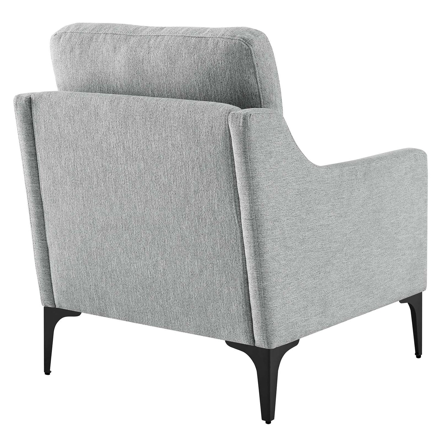 Corland Upholstered Fabric Armchair Light Gray EEI-6023-LGR