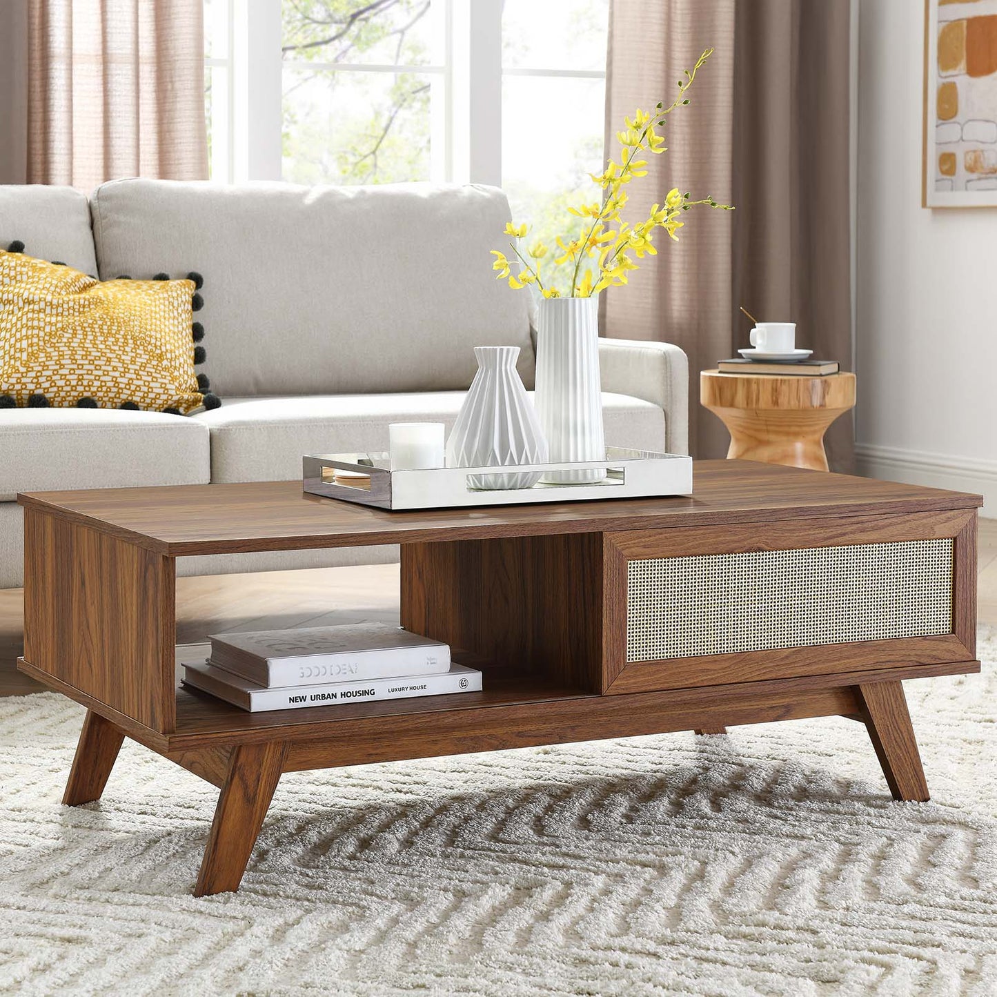 Soma Coffee Table Walnut EEI-6041-WAL