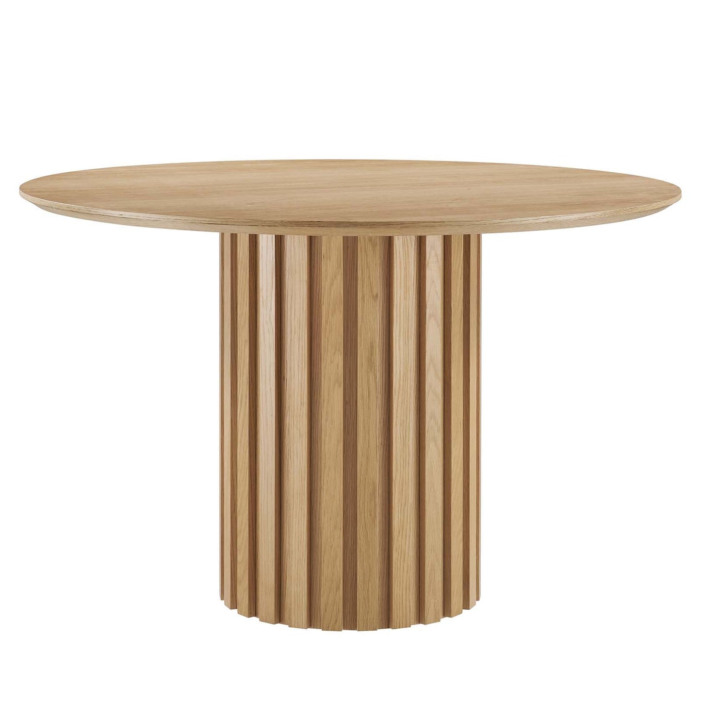 Senja 47" Round Dining Table Oak EEI-6064-OAK-SET