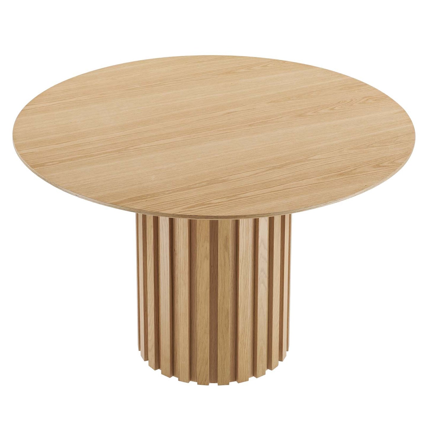 Senja 47" Round Dining Table Oak EEI-6064-OAK-SET