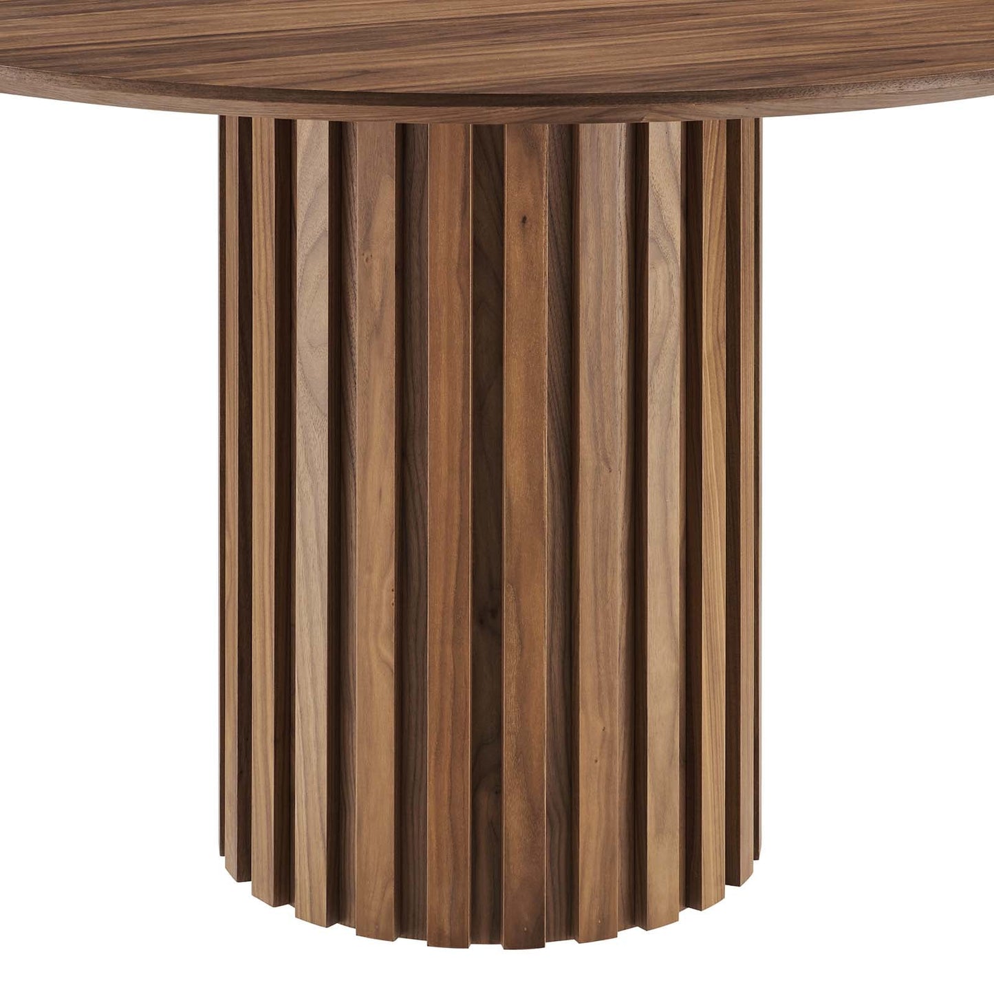 Senja 47" Round Dining Table Walnut EEI-6064-WAL-SET