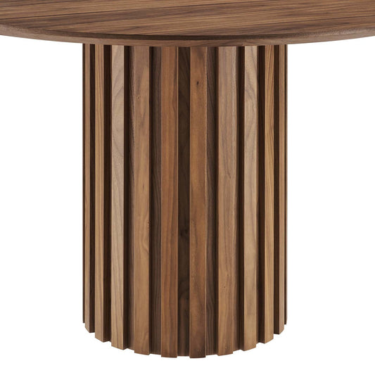 Senja 47" Round Dining Table Walnut EEI-6064-WAL-SET