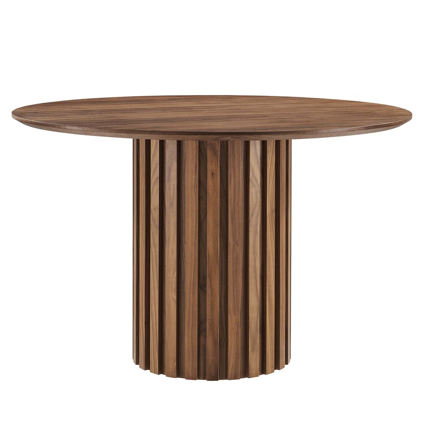 Senja 47" Round Dining Table Walnut EEI-6064-WAL-SET