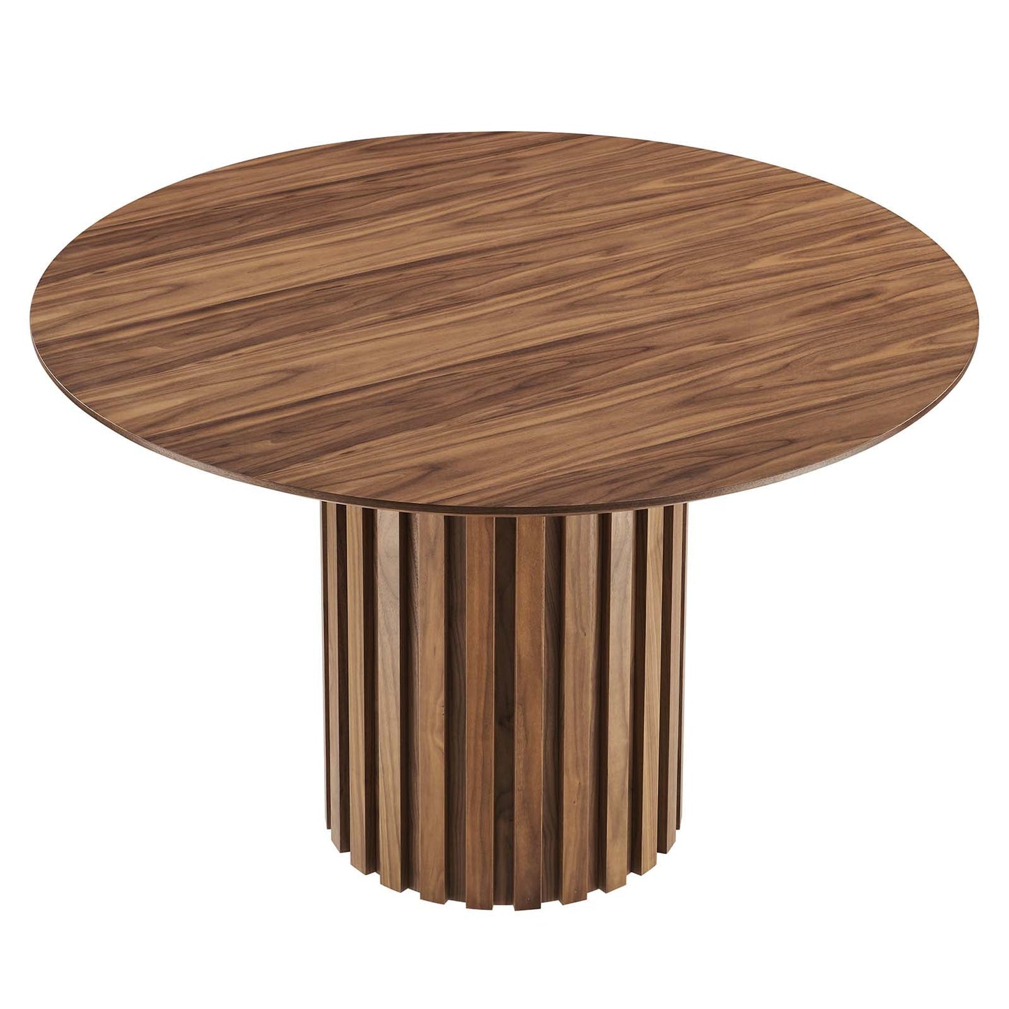 Senja 47" Round Dining Table Walnut EEI-6064-WAL-SET