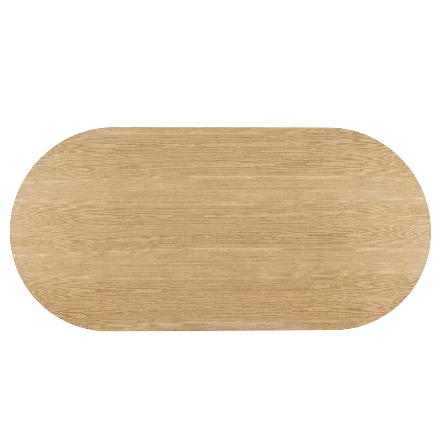 Senja 95" Oval Dining Table Oak EEI-6065-OAK-SET