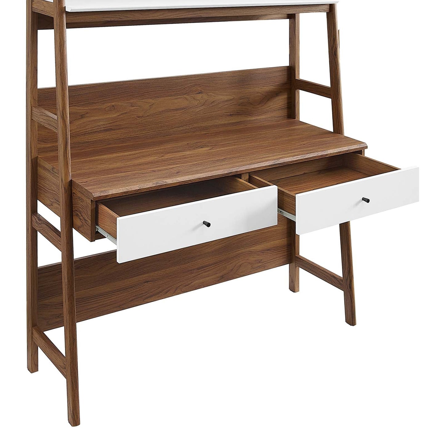 Bixby Office Desk Walnut White EEI-6073-WAL-WHI