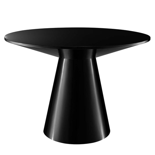 Provision 47" Round Dining Table Black EEI-6101-BLK