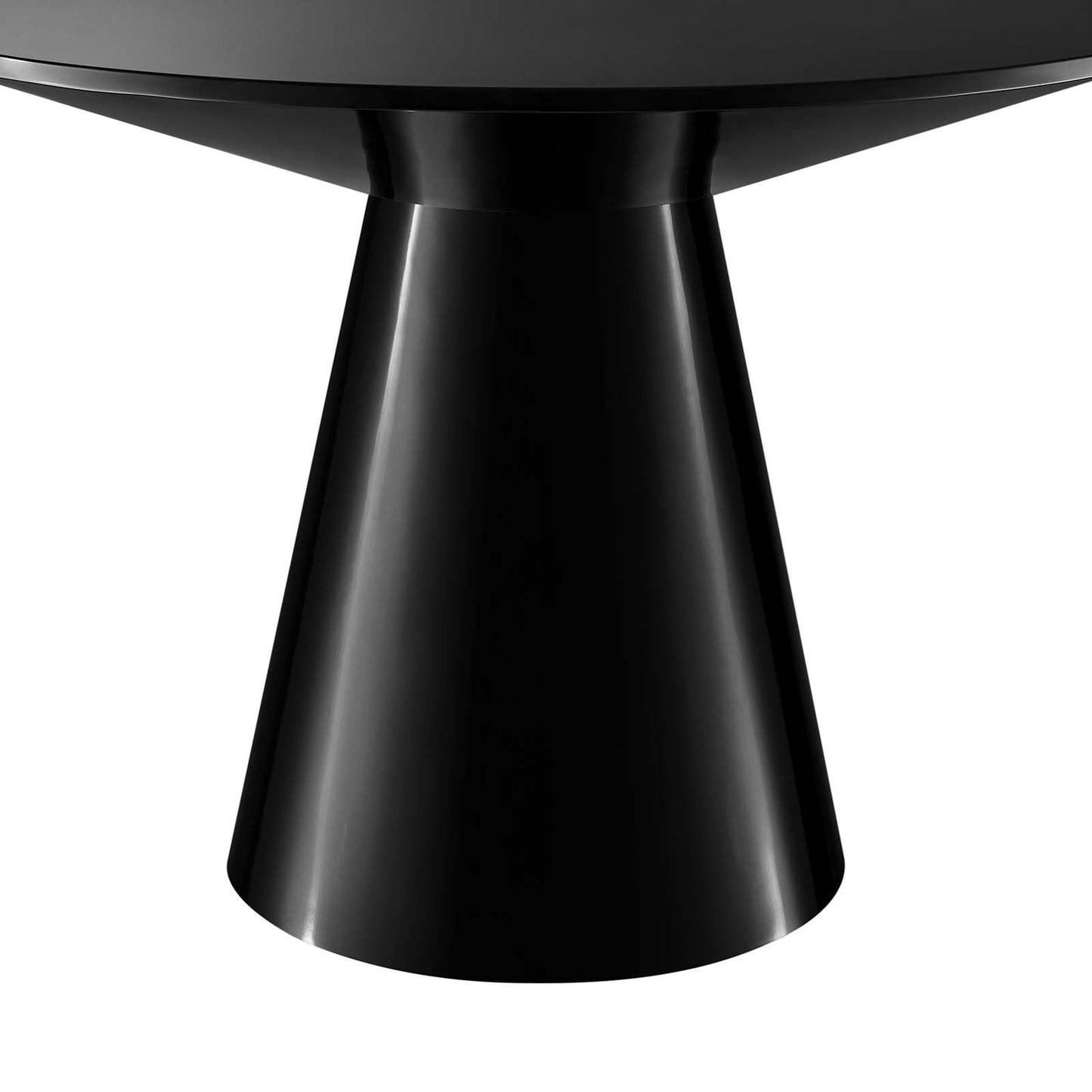 Provision 47" Round Dining Table Black EEI-6101-BLK