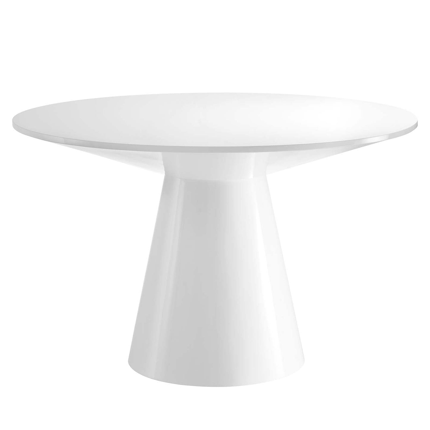 Provision 47" Round Dining Table White EEI-6101-WHI