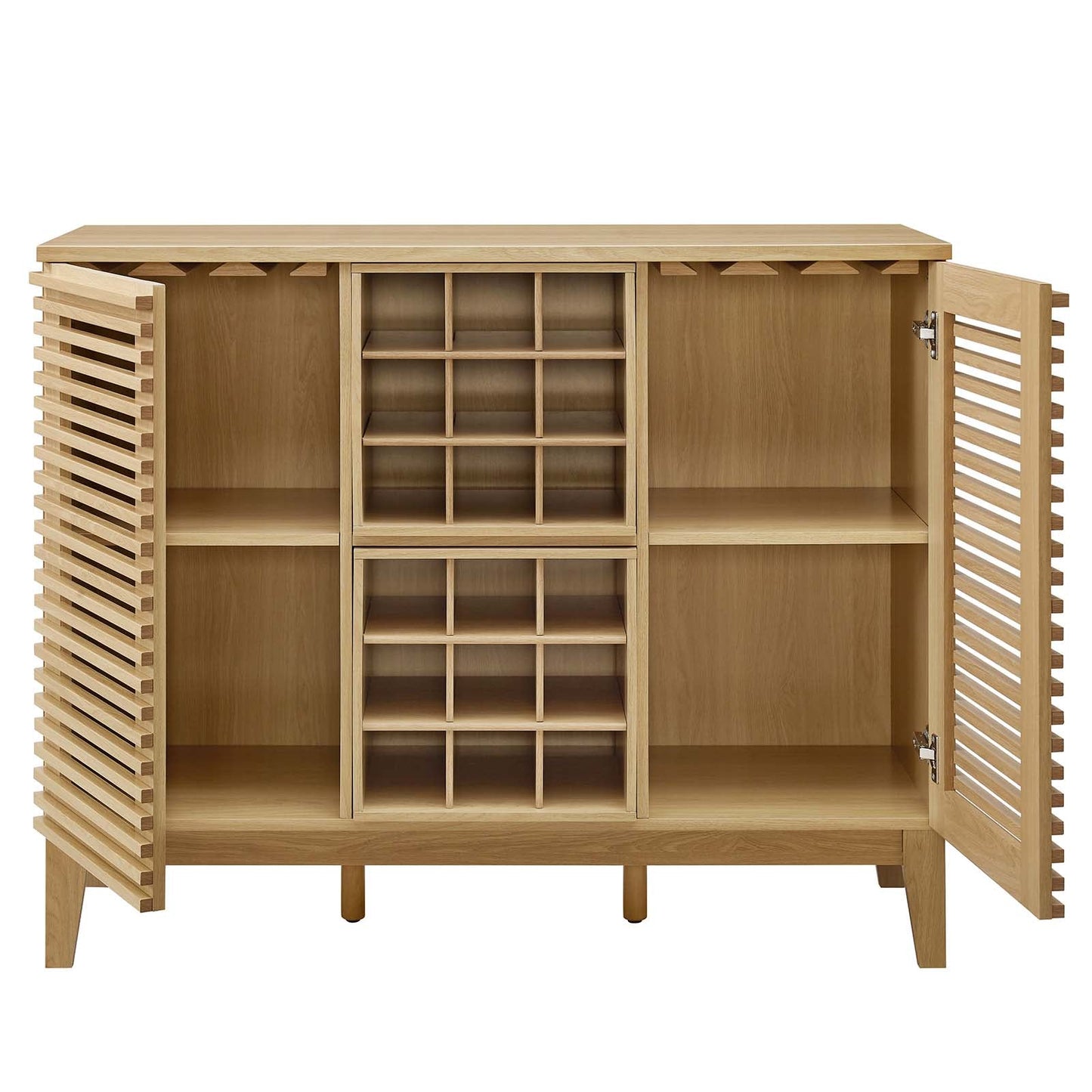 Render Bar Cabinet Oak EEI-6156-OAK