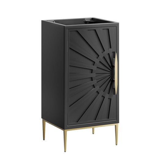 Awaken 18" Bathroom Vanity Cabinet Black EEI-6159-BLK