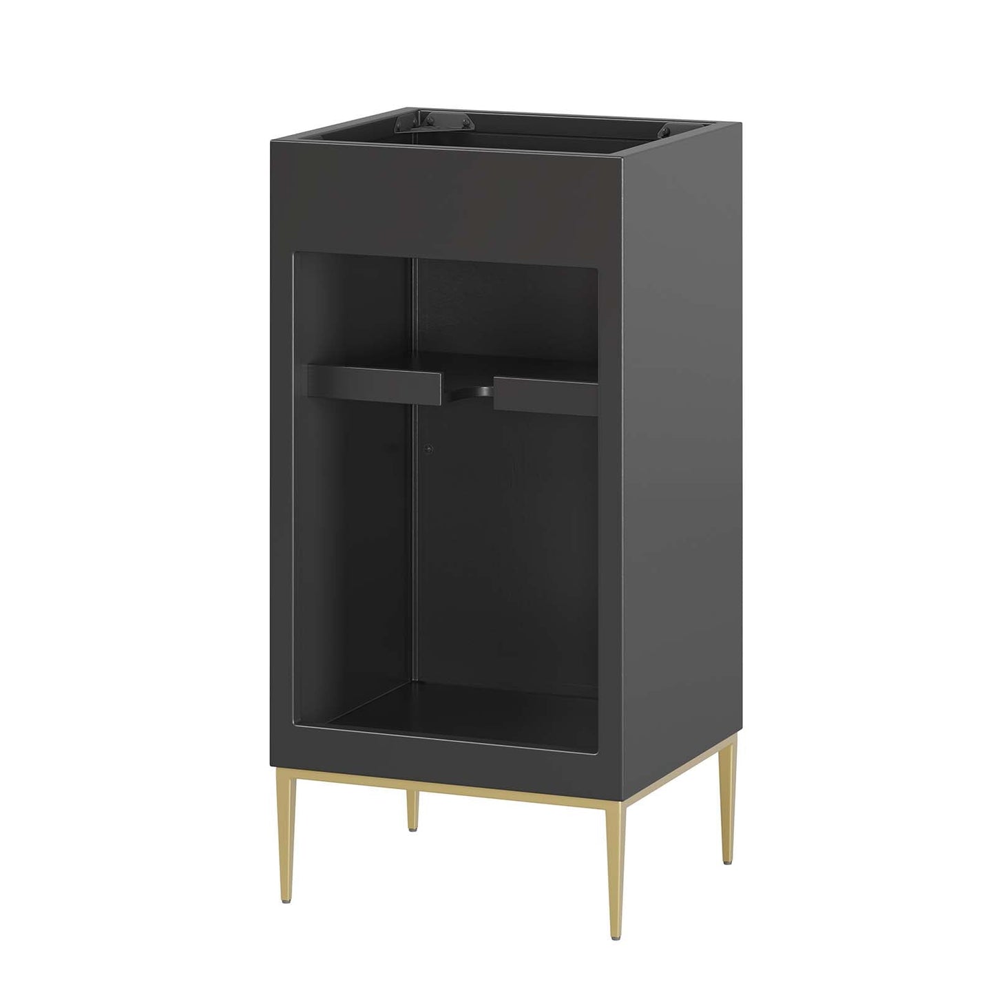 Awaken 18" Bathroom Vanity Cabinet Black EEI-6159-BLK