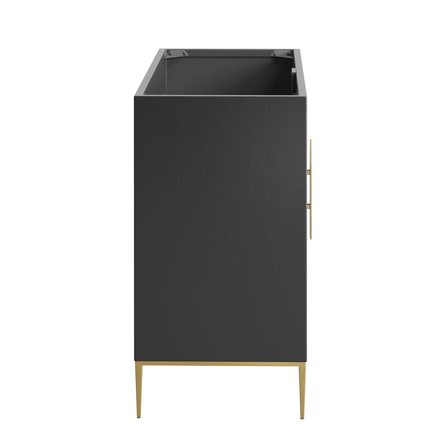 Awaken 48" Double or Single Sink Compatible (Not Included) Bathroom Vanity Cabinet Black EEI-6163-BLK