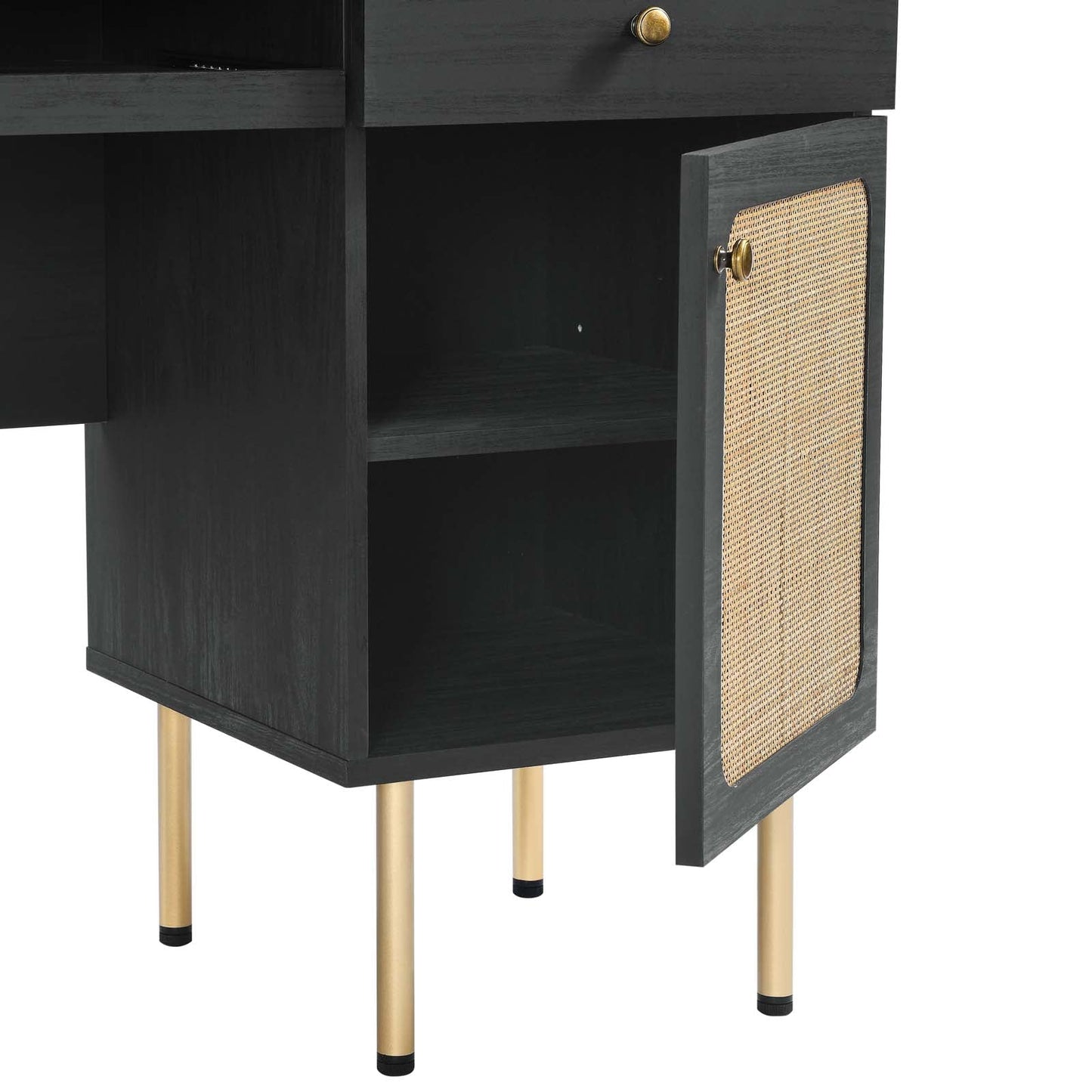 Chaucer Office Desk Black EEI-6199-BLK