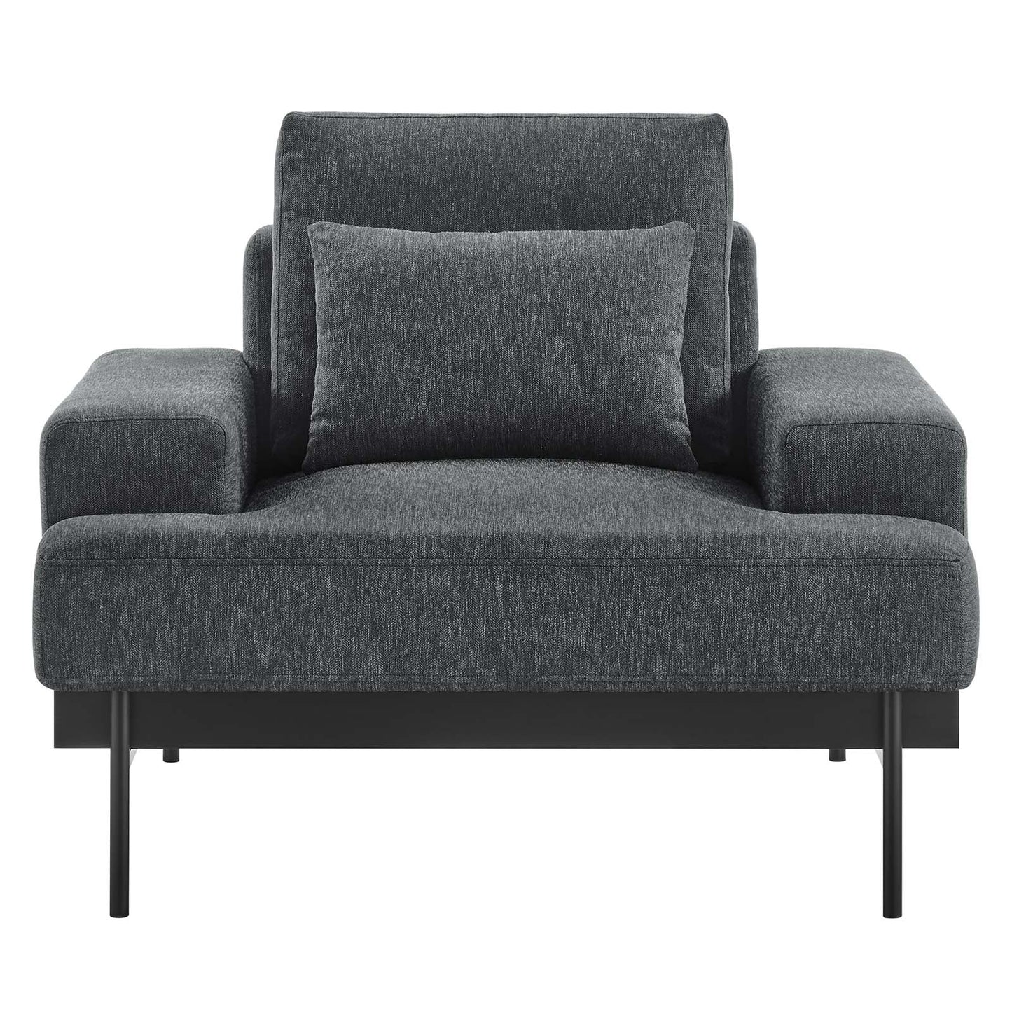 Proximity Upholstered Fabric Armchair Charcoal EEI-6216-CHA