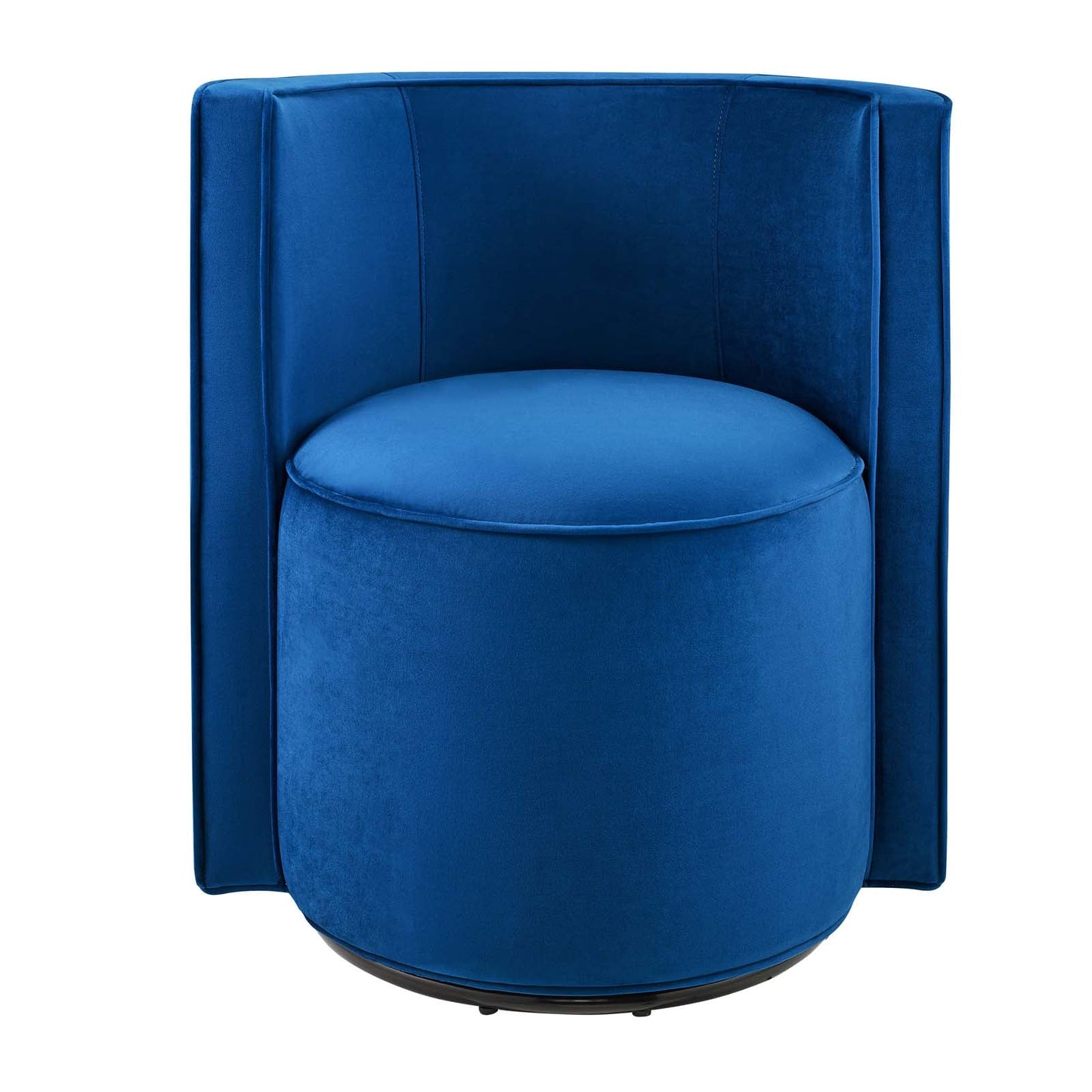 Della Performance Velvet Fabric Swivel Chair Navy EEI-6222-NAV