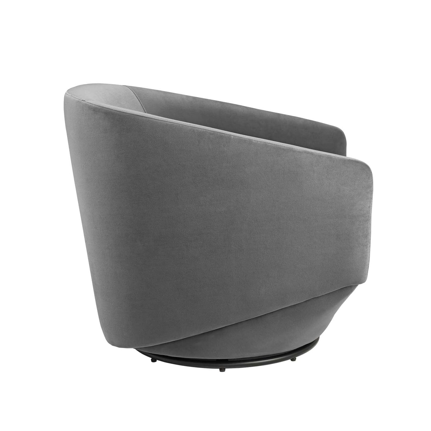 Series Performance Velvet Fabric Swivel Chair Gray EEI-6224-GRY