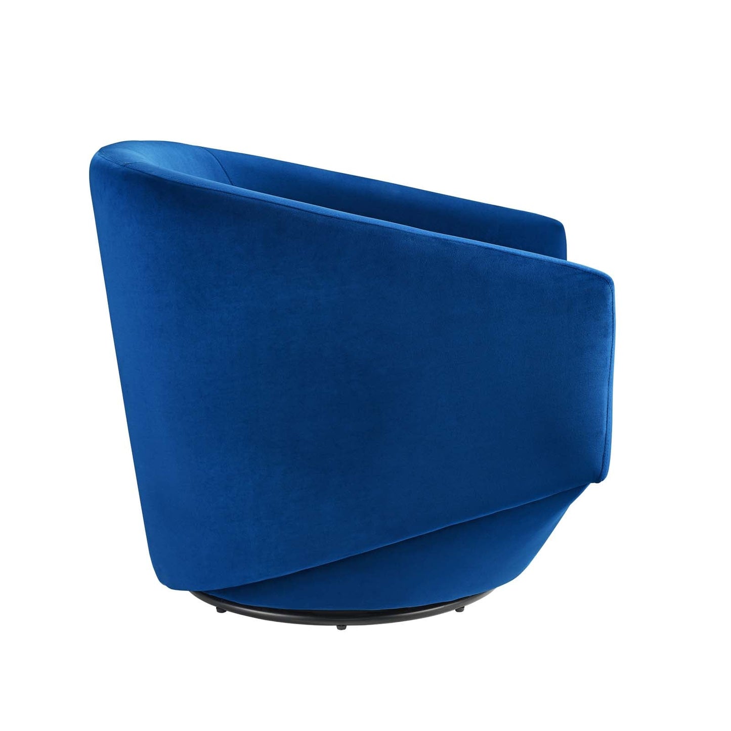 Series Performance Velvet Fabric Swivel Chair Navy EEI-6224-NAV