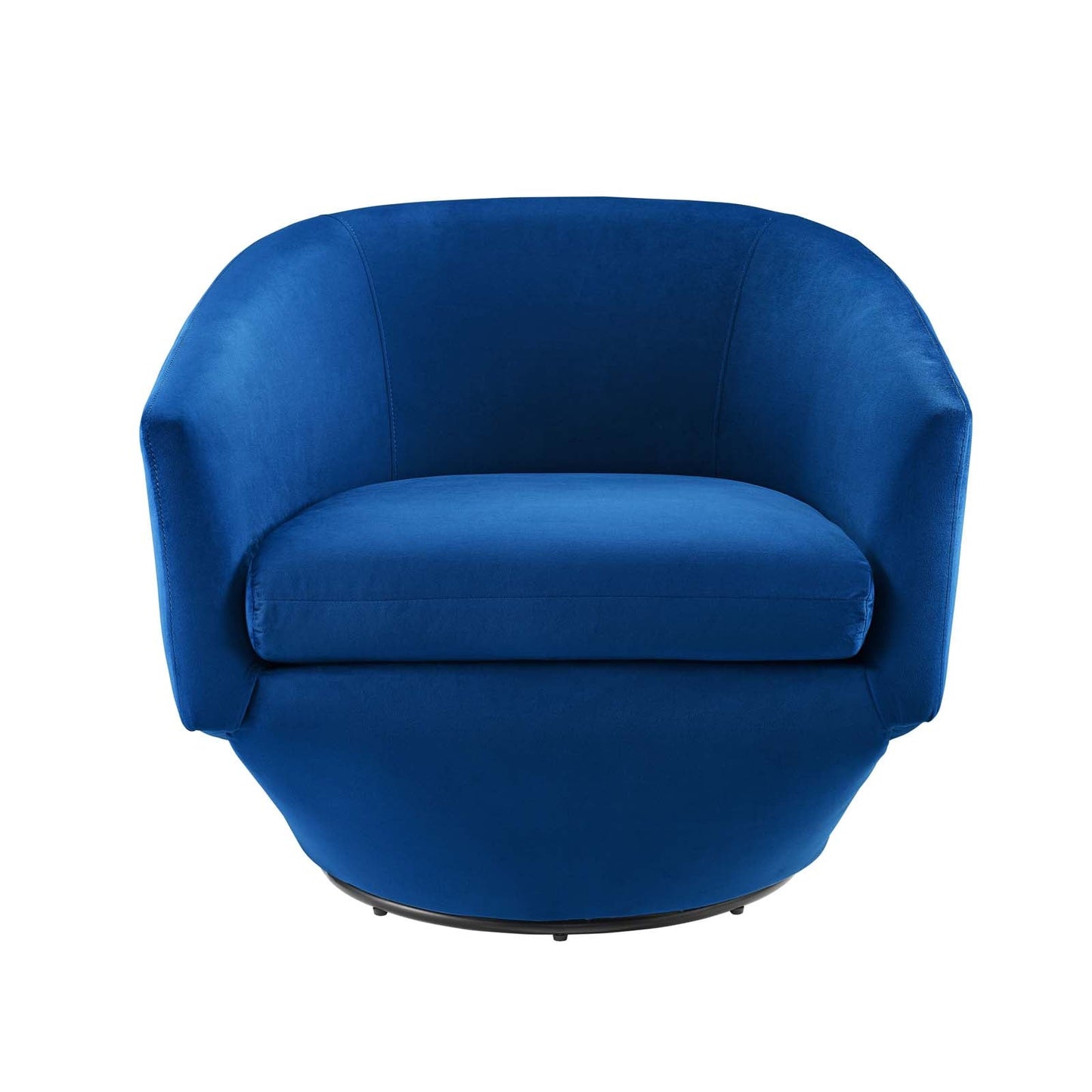 Series Performance Velvet Fabric Swivel Chair Navy EEI-6224-NAV