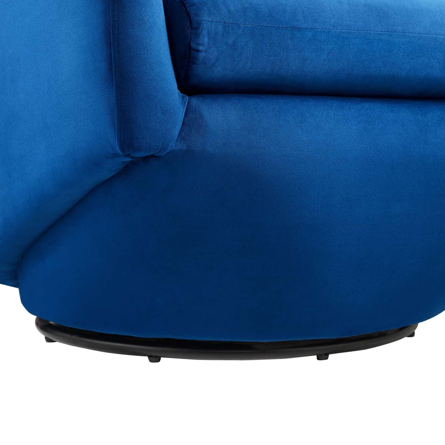 Series Performance Velvet Fabric Swivel Chair Navy EEI-6224-NAV