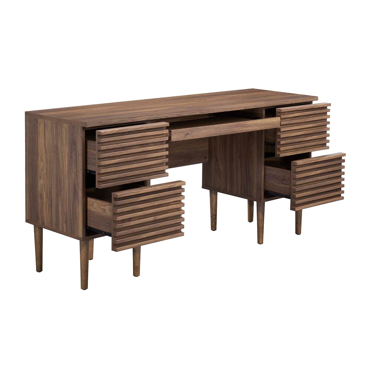 Render Office Desk Walnut EEI-6254-WAL