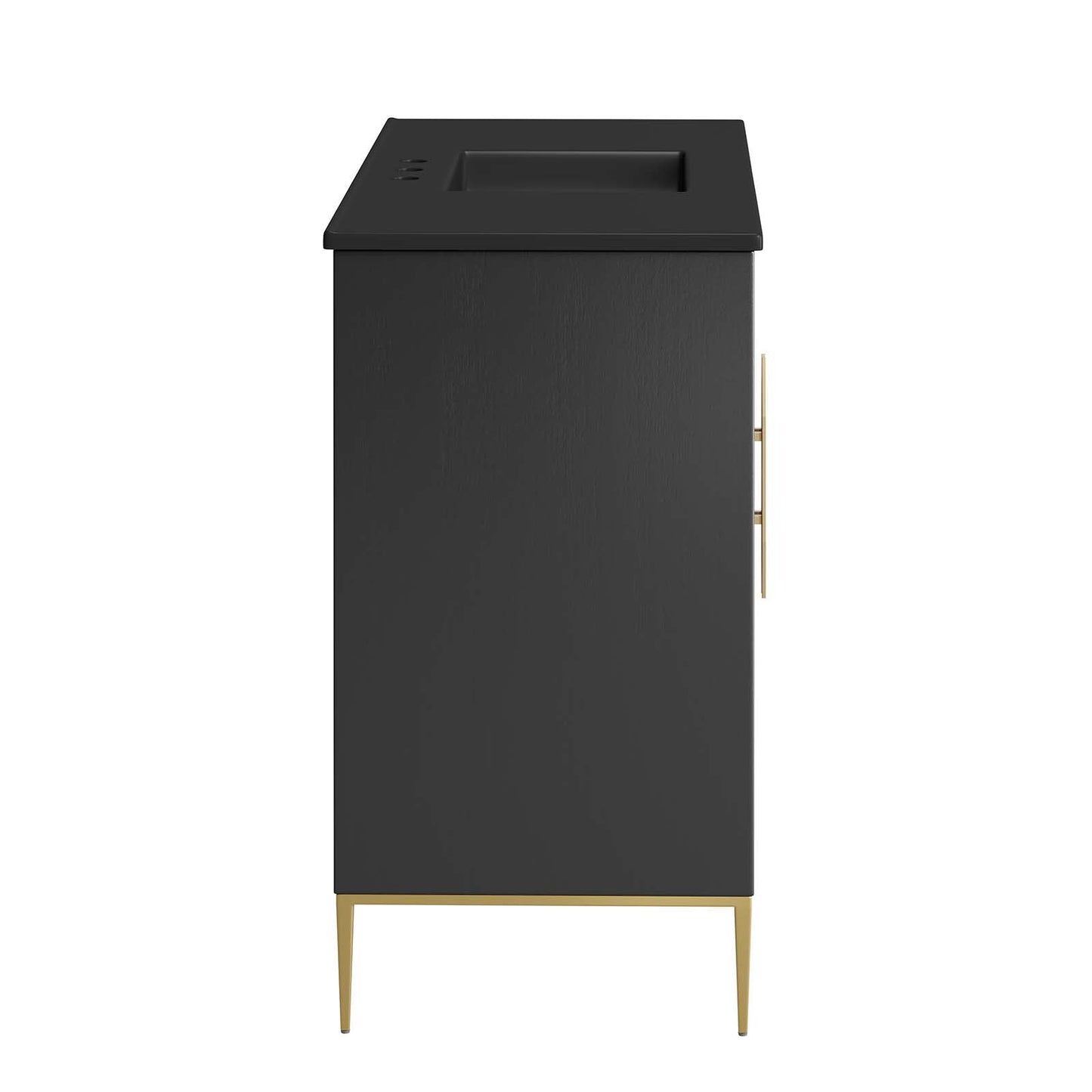 Awaken 48" Bathroom Vanity Black Black EEI-6303-BLK-BLK