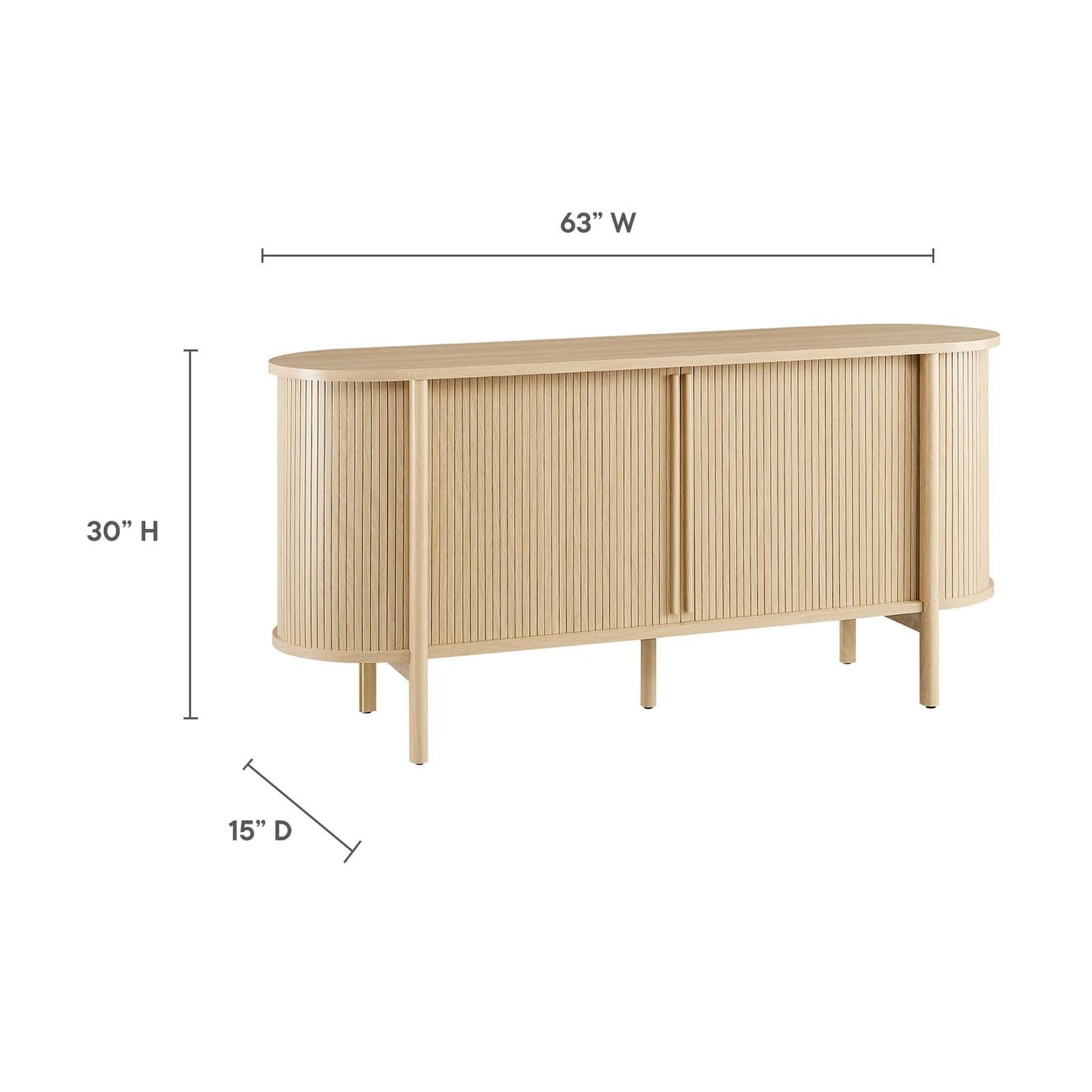 Cadence Sideboard Oak EEI-6309-OAK