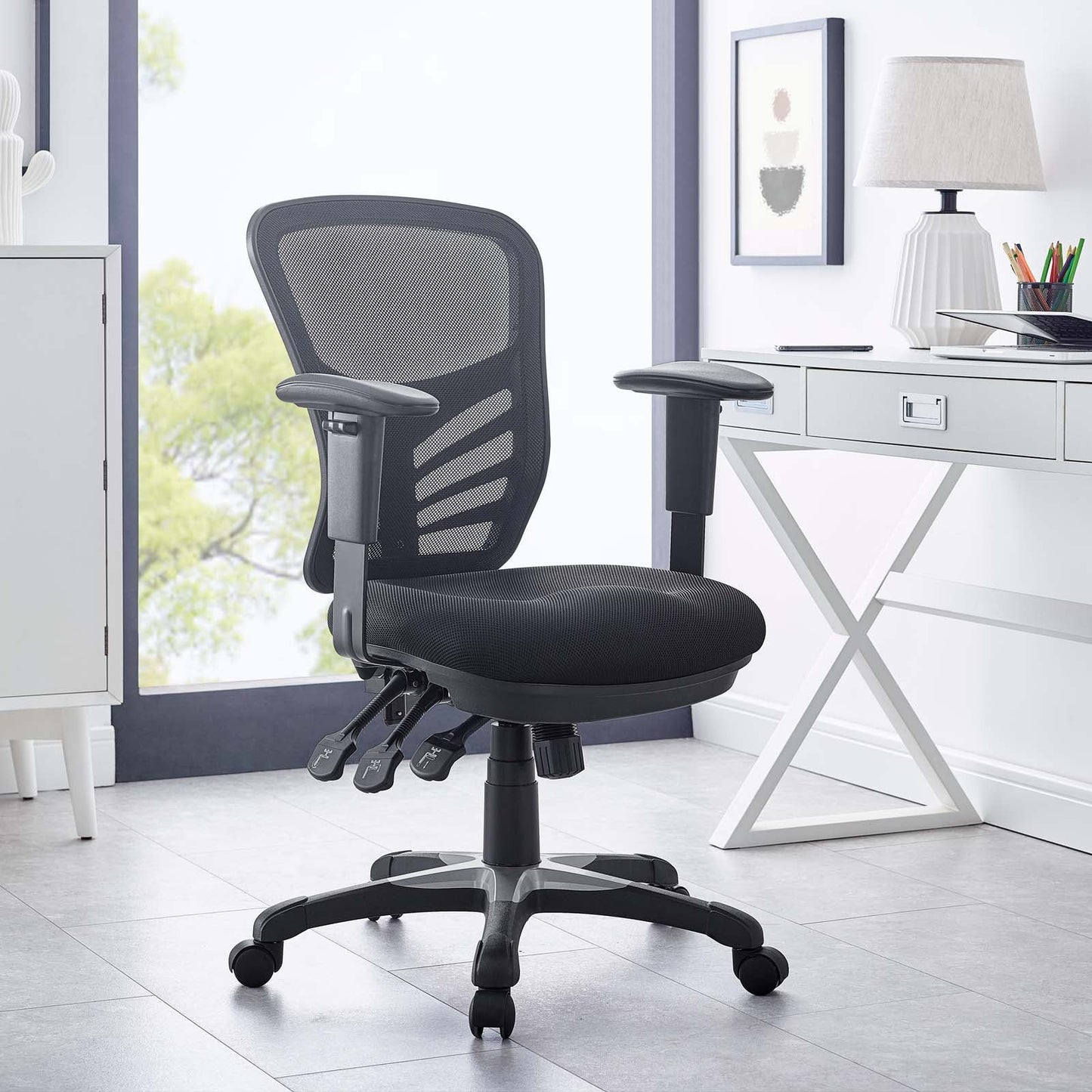 Articulate Mesh Office Chair Black EEI-757-BLK