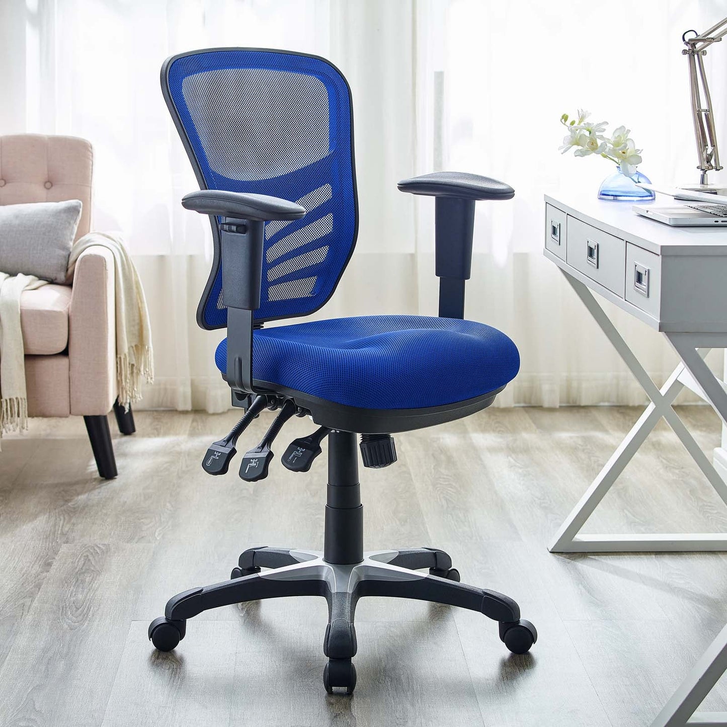 Articulate Mesh Office Chair Blue EEI-757-BLU