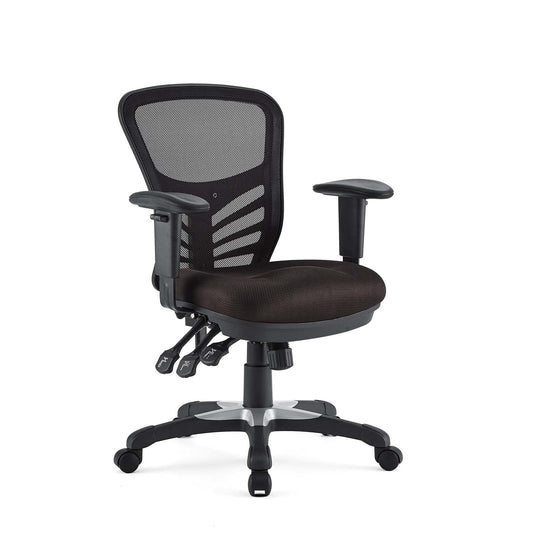 Articulate Mesh Office Chair Brown EEI-757-BRN