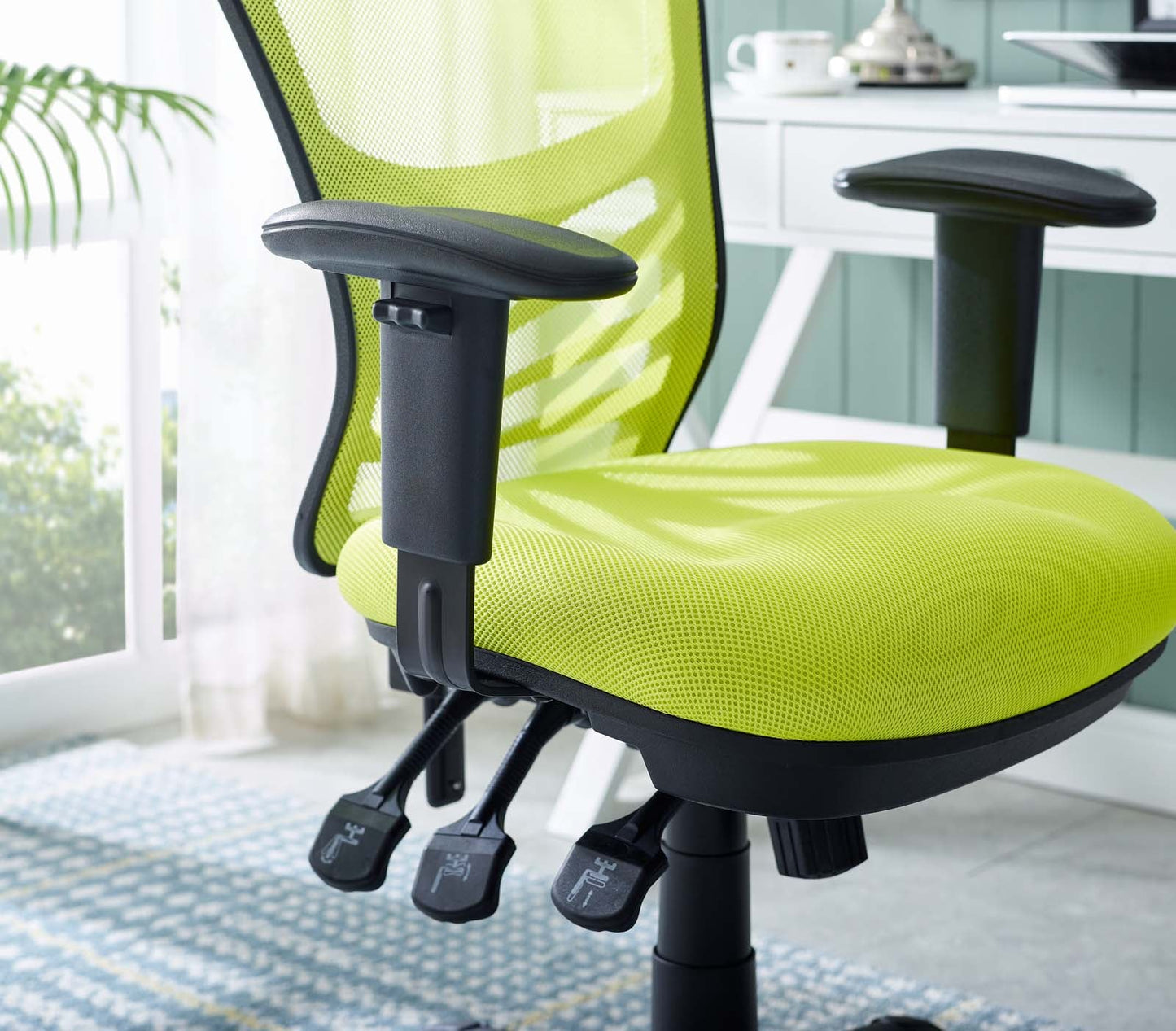 Articulate Mesh Office Chair Green EEI-757-GRN